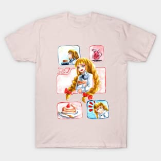 Little Blonde Girl Comic T-Shirt